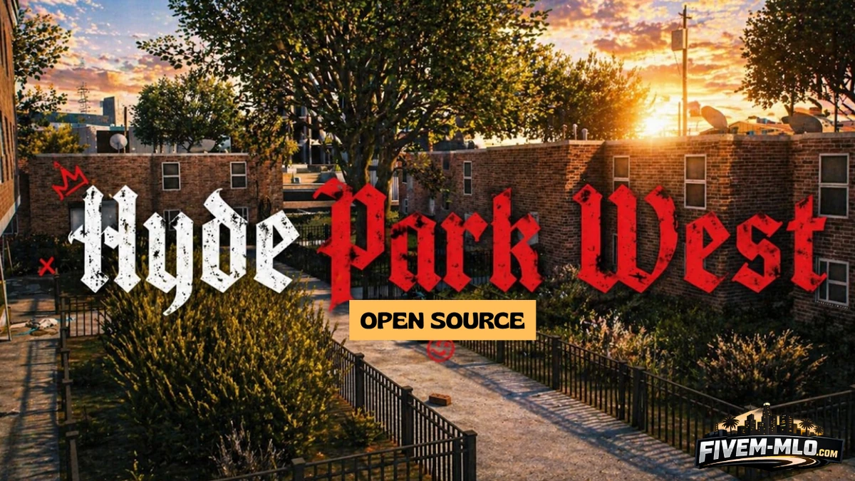 Hyde Park West Hood MLO FiveM | Realistic Neighborhood Map for FiveM | Open Source